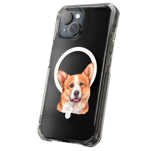 Dog Painting e Tough Cases For Apple iPhone (17, 16, 15, 14, 13, 12, 11, X, SE, 8, 7/ Air, Plus, Pro, Max, Mini, XR, XS), Print in USA