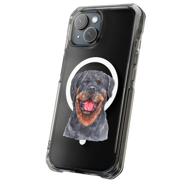 Dog Painting i Tough Cases For Apple iPhone (17, 16, 15, 14, 13, 12, 11, X, SE, 8, 7/ Air, Plus, Pro, Max, Mini, XR, XS), Print in USA