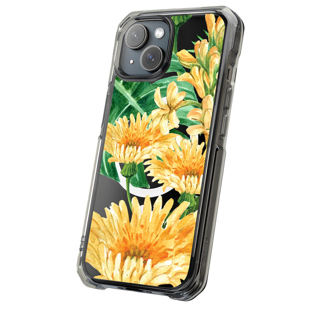 Flower 11 Tough Cases For Apple iPhone (17, 16, 15, 14, 13, 12, 11, X, SE, 8, 7/ Air, Plus, Pro, Max, Mini, XR, XS), Print in USA