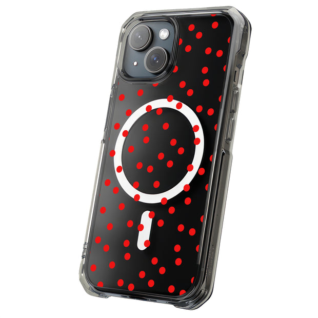 Polka Dot 13 Tough Cases For Apple iPhone (17, 16, 15, 14, 13, 12, 11, X, SE, 8, 7/ Air, Plus, Pro, Max, Mini, XR, XS), Print in USA