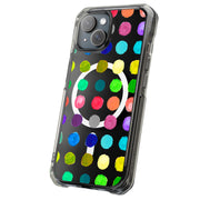 Polka Dot 15 Tough Cases For Apple iPhone (17, 16, 15, 14, 13, 12, 11, X, SE, 8, 7/ Air, Plus, Pro, Max, Mini, XR, XS), Print in USA