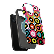 Color Bullseyes Tough Cases For Apple iPhone (17, 16, 15, 14, 13, 12, 11, X, SE, 8, 7/ Air, Plus, Pro, Max, Mini, XR, XS), Print in USA