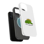Lazy Dinosaur Tough Cases For Apple iPhone (17, 16, 15, 14, 13, 12, 11, X, SE, 8, 7/ Air, Plus, Pro, Max, Mini, XR, XS), Print in USA