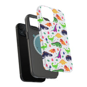 Dinosaur 7 Tough Cases For Apple iPhone (17, 16, 15, 14, 13, 12, 11, X, SE, 8, 7/ Air, Plus, Pro, Max, Mini, XR, XS), Print in USA