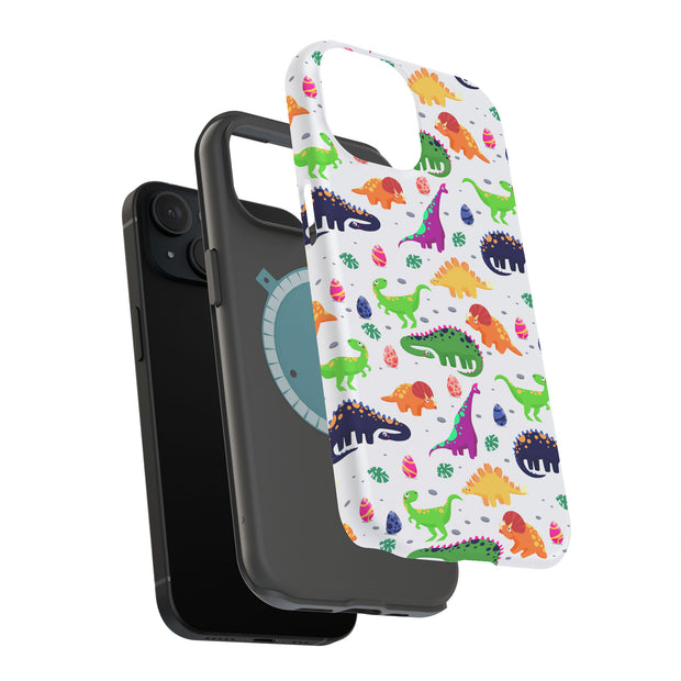 Dinosaur 7 Tough Cases For Apple iPhone (17, 16, 15, 14, 13, 12, 11, X, SE, 8, 7/ Air, Plus, Pro, Max, Mini, XR, XS), Print in USA