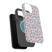 Pink Leopard Tough Cases For Apple iPhone (17, 16, 15, 14, 13, 12, 11, X, SE, 8, 7/ Air, Plus, Pro, Max, Mini, XR, XS), Print in USA