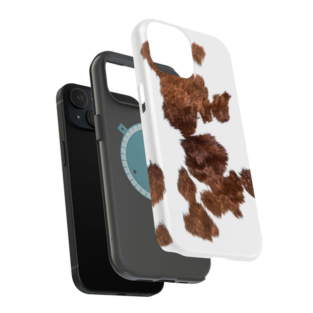 Cow Fur 1 Tough Cases For Apple iPhone (17, 16, 15, 14, 13, 12, 11, X, SE, 8, 7/ Air, Plus, Pro, Max, Mini, XR, XS), Print in USA