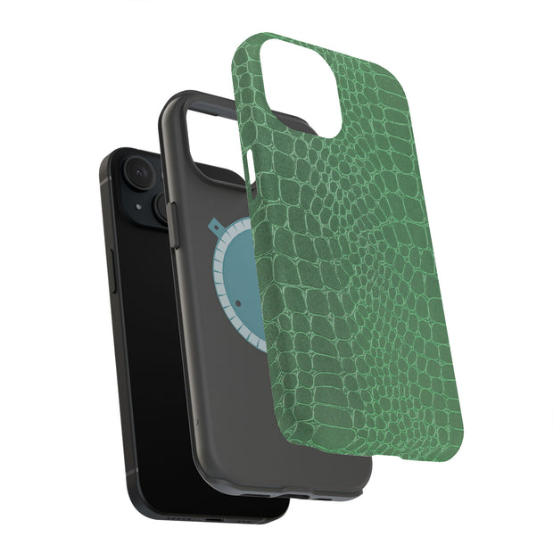 Reptile Skin 2 Tough Cases For Apple iPhone (17, 16, 15, 14, 13, 12, 11, X, SE, 8, 7/ Air, Plus, Pro, Max, Mini, XR, XS), Print in USA