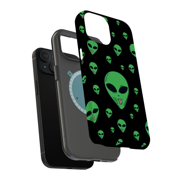 Alien Tongue Tough Cases For Apple iPhone (17, 16, 15, 14, 13, 12, 11, X, SE, 8, 7/ Air, Plus, Pro, Max, Mini, XR, XS), Print in USA