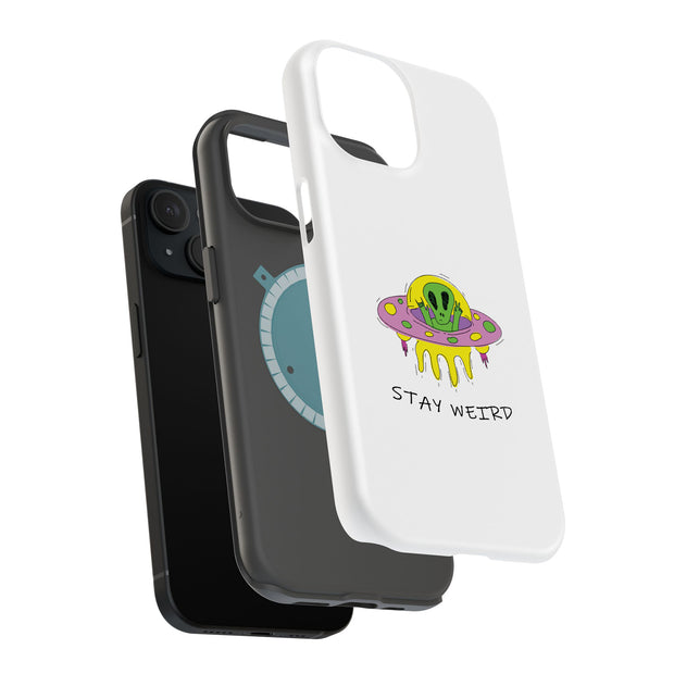 Alien Weird Tough Cases For Apple iPhone (17, 16, 15, 14, 13, 12, 11, X, SE, 8, 7/ Air, Plus, Pro, Max, Mini, XR, XS), Print in USA