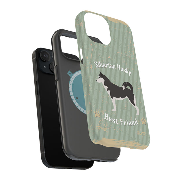 Husky Dog Tough Cases For Apple iPhone (17, 16, 15, 14, 13, 12, 11, X, SE, 8, 7/ Air, Plus, Pro, Max, Mini, XR, XS), Print in USA