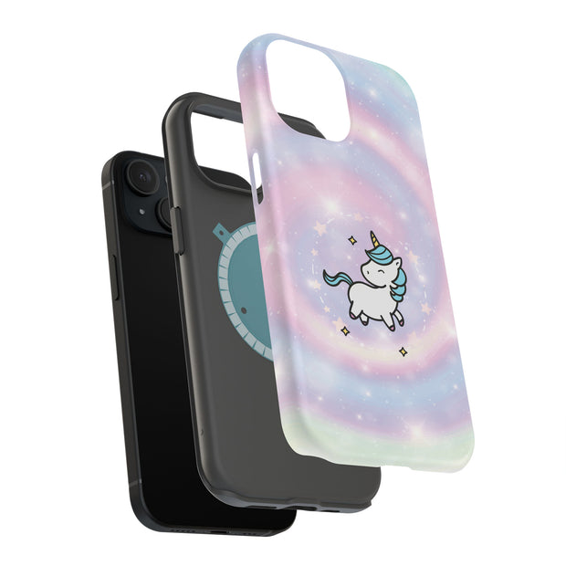 Swirl Unicorn Tough Cases For Apple iPhone (17, 16, 15, 14, 13, 12, 11, X, SE, 8, 7/ Air, Plus, Pro, Max, Mini, XR, XS), Print in USA