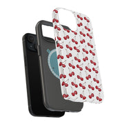 Cherries Tough Cases For Apple iPhone (17, 16, 15, 14, 13, 12, 11, X, SE, 8, 7/ Air, Plus, Pro, Max, Mini, XR, XS), Print in USA