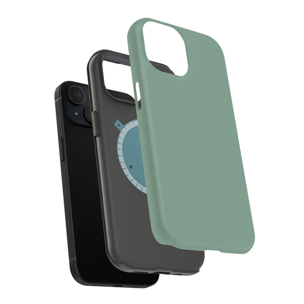 Sage Green Tough Cases For Apple iPhone (17, 16, 15, 14, 13, 12, 11, X, SE, 8, 7/ Air, Plus, Pro, Max, Mini, XR, XS), Print in USA