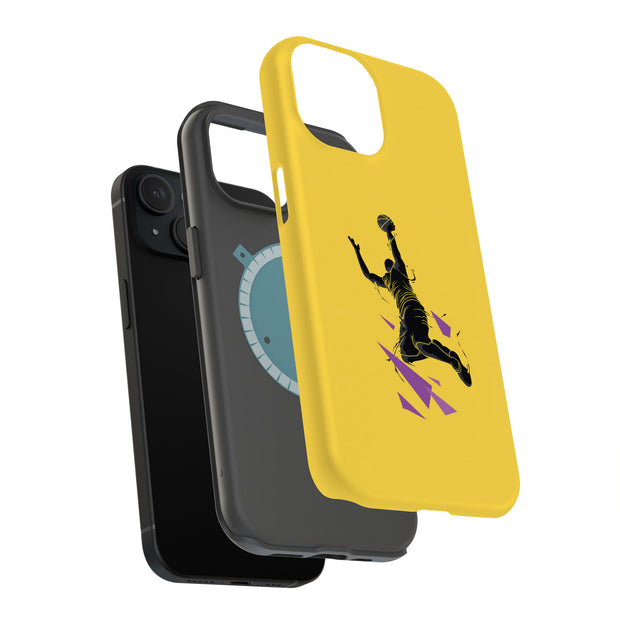 Kobe Basket 2 Tough Cases For Apple iPhone (17, 16, 15, 14, 13, 12, 11, X, SE, 8, 7/ Air, Plus, Pro, Max, Mini, XR, XS), Print in USA