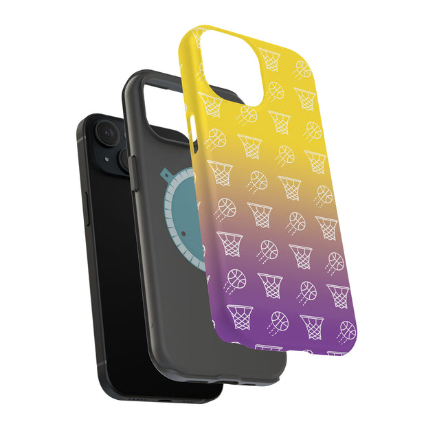 Basketball Tough Cases For Apple iPhone (17, 16, 15, 14, 13, 12, 11, X, SE, 8, 7/ Air, Plus, Pro, Max, Mini, XR, XS), Print in USA