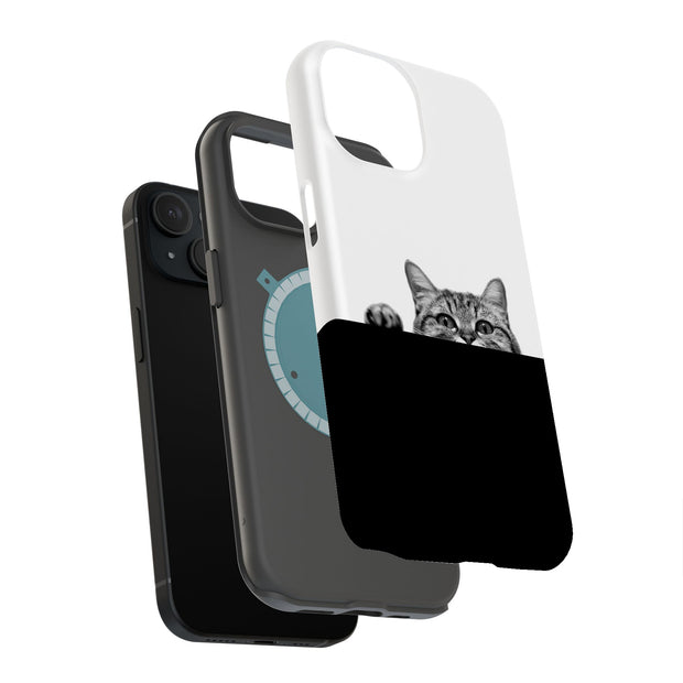 Hide Cat Tough Cases For Apple iPhone (17, 16, 15, 14, 13, 12, 11, X, SE, 8, 7/ Air, Plus, Pro, Max, Mini, XR, XS), Print in USA