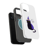 Witch Cat Tough Cases For Apple iPhone (17, 16, 15, 14, 13, 12, 11, X, SE, 8, 7/ Air, Plus, Pro, Max, Mini, XR, XS), Print in USA