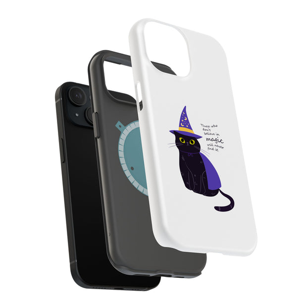 Witch Cat Tough Cases For Apple iPhone (17, 16, 15, 14, 13, 12, 11, X, SE, 8, 7/ Air, Plus, Pro, Max, Mini, XR, XS), Print in USA