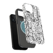 Comic Cat Tough Cases For Apple iPhone (17, 16, 15, 14, 13, 12, 11, X, SE, 8, 7/ Air, Plus, Pro, Max, Mini, XR, XS), Print in USA