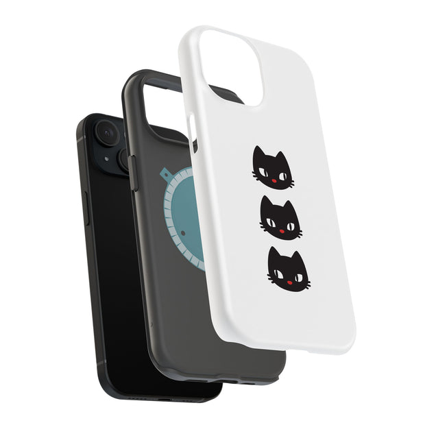 Black Cat Tough Cases For Apple iPhone (17, 16, 15, 14, 13, 12, 11, X, SE, 8, 7/ Air, Plus, Pro, Max, Mini, XR, XS), Print in USA