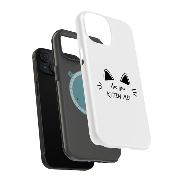 Kitten Me Tough Cases For Apple iPhone (17, 16, 15, 14, 13, 12, 11, X, SE, 8, 7/ Air, Plus, Pro, Max, Mini, XR, XS), Print in USA