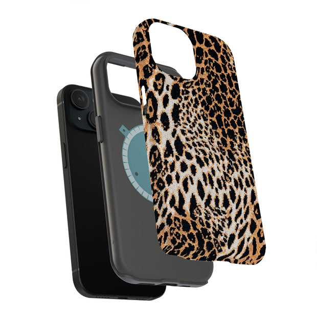 Leopard Pattern Tough Cases For Apple iPhone (17, 16, 15, 14, 13, 12, 11, X, SE, 8, 7/ Air, Plus, Pro, Max, Mini, XR, XS), Print in USA