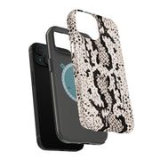 Snake Pattern Tough Cases For Apple iPhone (17, 16, 15, 14, 13, 12, 11, X, SE, 8, 7/ Air, Plus, Pro, Max, Mini, XR, XS), Print in USA