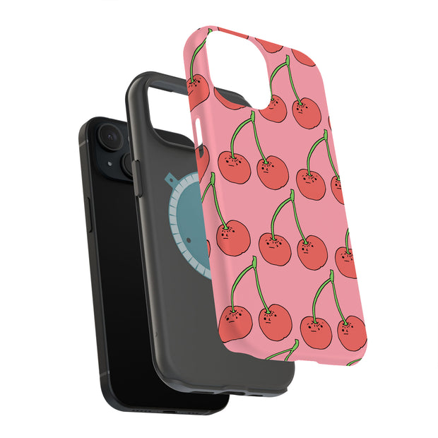 Cherry Tough Cases For Apple iPhone (17, 16, 15, 14, 13, 12, 11, X, SE, 8, 7/ Air, Plus, Pro, Max, Mini, XR, XS), Print in USA