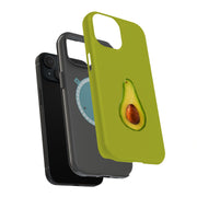 Avocado Green Tough Cases For Apple iPhone (17, 16, 15, 14, 13, 12, 11, X, SE, 8, 7/ Air, Plus, Pro, Max, Mini, XR, XS), Print in USA
