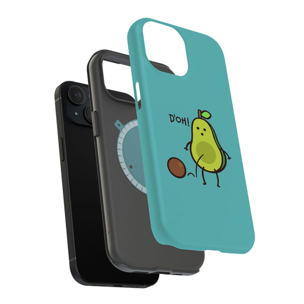 Funny Avocado 2 Tough Cases For Apple iPhone (17, 16, 15, 14, 13, 12, 11, X, SE, 8, 7/ Air, Plus, Pro, Max, Mini, XR, XS), Print in USA