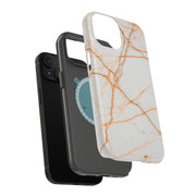 Pink Marble Tough Cases For Apple iPhone (17, 16, 15, 14, 13, 12, 11, X, SE, 8, 7/ Air, Plus, Pro, Max, Mini, XR, XS), Print in USA