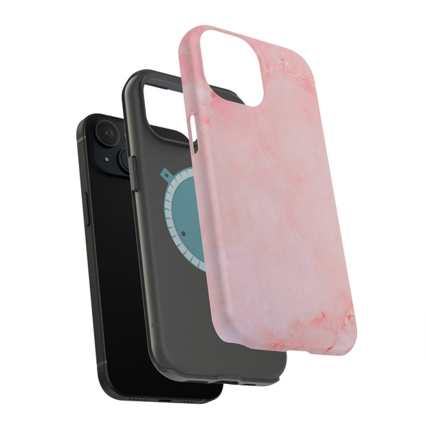 Pink Marble 3 Tough Cases For Apple iPhone (17, 16, 15, 14, 13, 12, 11, X, SE, 8, 7/ Air, Plus, Pro, Max, Mini, XR, XS), Print in USA