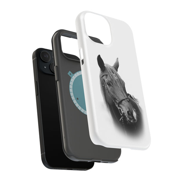 Animal Horse Tough Cases For Apple iPhone (17, 16, 15, 14, 13, 12, 11, X, SE, 8, 7/ Air, Plus, Pro, Max, Mini, XR, XS), Print in USA