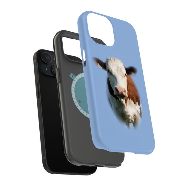Animal Cow Tough Cases For Apple iPhone (17, 16, 15, 14, 13, 12, 11, X, SE, 8, 7/ Air, Plus, Pro, Max, Mini, XR, XS), Print in USA