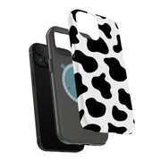 Cow Pattern Tough Cases For Apple iPhone (17, 16, 15, 14, 13, 12, 11, X, SE, 8, 7/ Air, Plus, Pro, Max, Mini, XR, XS), Print in USA