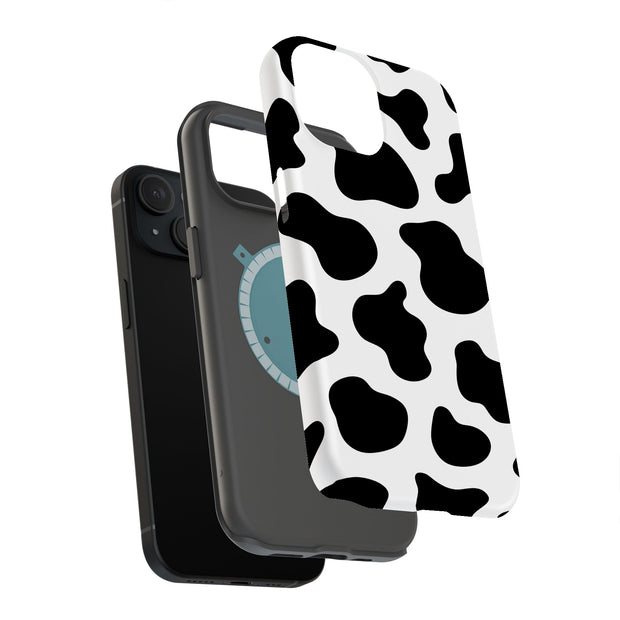 Cow Pattern Tough Cases For Apple iPhone (17, 16, 15, 14, 13, 12, 11, X, SE, 8, 7/ Air, Plus, Pro, Max, Mini, XR, XS), Print in USA