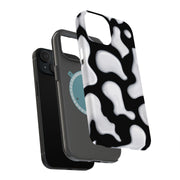 CowHide Black Tough Cases For Apple iPhone (17, 16, 15, 14, 13, 12, 11, X, SE, 8, 7/ Air, Plus, Pro, Max, Mini, XR, XS), Print in USA