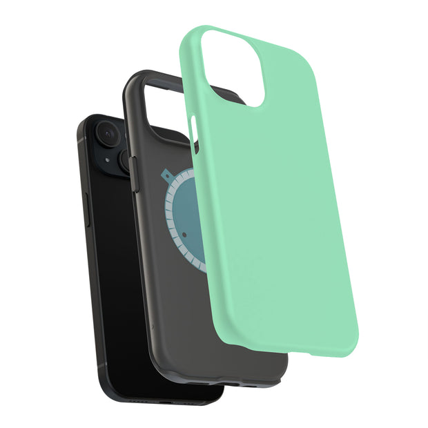 Mint Green Tough Cases For Apple iPhone (17, 16, 15, 14, 13, 12, 11, X, SE, 8, 7/ Air, Plus, Pro, Max, Mini, XR, XS), Print in USA