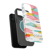Abstract Art Tough Cases For Apple iPhone (17, 16, 15, 14, 13, 12, 11, X, SE, 8, 7/ Air, Plus, Pro, Max, Mini, XR, XS), Print in USA