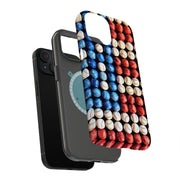 USA Baseball Tough Cases For Apple iPhone (17, 16, 15, 14, 13, 12, 11, X, SE, 8, 7/ Air, Plus, Pro, Max, Mini, XR, XS), Print in USA