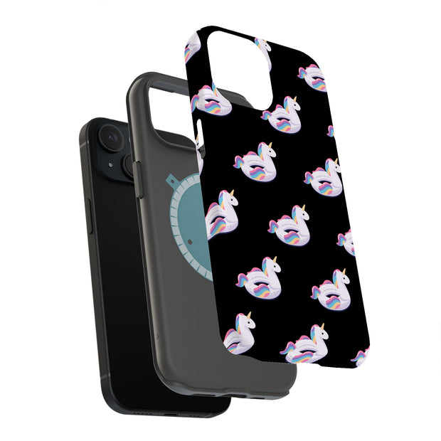 Cartoon Unicorn Tough Cases For Apple iPhone (17, 16, 15, 14, 13, 12, 11, X, SE, 8, 7/ Air, Plus, Pro, Max, Mini, XR, XS), Print in USA