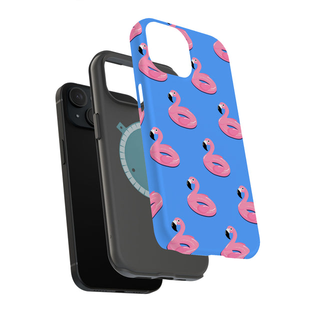 Cute Flamingo Tough Cases For Apple iPhone (17, 16, 15, 14, 13, 12, 11, X, SE, 8, 7/ Air, Plus, Pro, Max, Mini, XR, XS), Print in USA