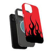 Fire Flames Tough Cases For Apple iPhone (17, 16, 15, 14, 13, 12, 11, X, SE, 8, 7/ Air, Plus, Pro, Max, Mini, XR, XS), Print in USA