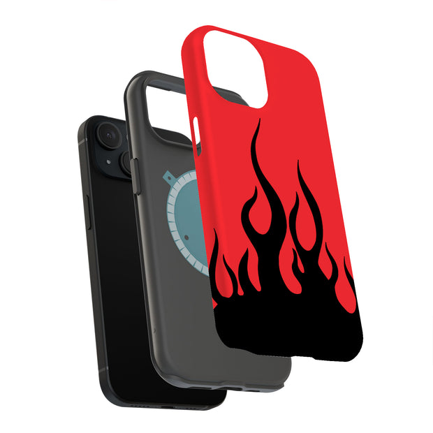 Fire Flames Tough Cases For Apple iPhone (17, 16, 15, 14, 13, 12, 11, X, SE, 8, 7/ Air, Plus, Pro, Max, Mini, XR, XS), Print in USA