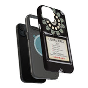 Retro Payphone Tough Cases For Apple iPhone (17, 16, 15, 14, 13, 12, 11, X, SE, 8, 7/ Air, Plus, Pro, Max, Mini, XR, XS), Print in USA