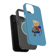 Kickback Teddy Tough Cases For Apple iPhone (17, 16, 15, 14, 13, 12, 11, X, SE, 8, 7/ Air, Plus, Pro, Max, Mini, XR, XS), Print in USA