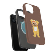 Duck Teddy Bear Tough Cases For Apple iPhone (17, 16, 15, 14, 13, 12, 11, X, SE, 8, 7/ Air, Plus, Pro, Max, Mini, XR, XS), Print in USA