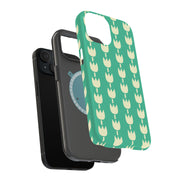 Floral 08 Tough Cases For Apple iPhone (17, 16, 15, 14, 13, 12, 11, X, SE, 8, 7/ Air, Plus, Pro, Max, Mini, XR, XS), Print in USA