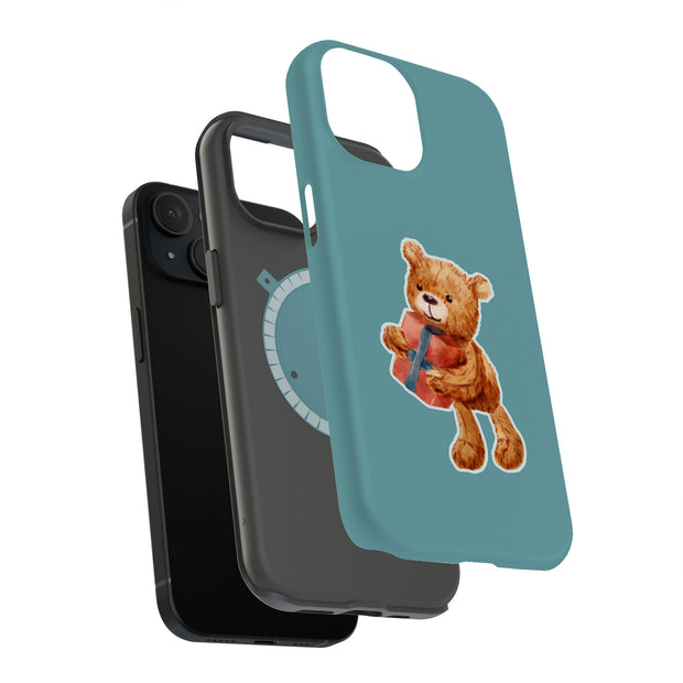 Gift Teddy Bear Tough Cases For Apple iPhone (17, 16, 15, 14, 13, 12, 11, X, SE, 8, 7/ Air, Plus, Pro, Max, Mini, XR, XS), Print in USA